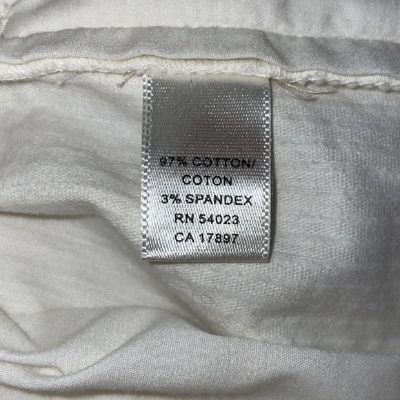 NWT. Banana Republic Cream Textured Pants. Size 0. - Picture 5 of 5